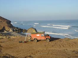 bush camp, great view, a little dusty