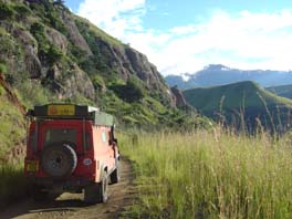 the drive up to Mike's Pass